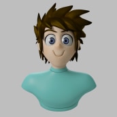 Mi Proyecto del curso Modelado de personajes en 3D, Megaman. Un proyecto de 3D y Escultura de oscar gonzalez - 01.09.2015