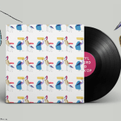 Packaging //  Vinyl // Pattern // Mockup(Graphic Burger). Traditional illustration, Graphic Design, Packaging, and Product Design project by Joana - 09.09.2015