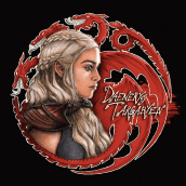 Daenerys Targaryen, del dibujo a lápiz a la ilustración digital.. Traditional illustration project by Alicia Tapia - 09.15.2015