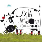Uxía Lambona e a Banda Molona. Design, Ilustração tradicional, Música, e Packaging projeto de Olalla Fernández Álvarez - 16.09.2015