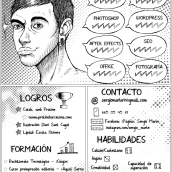 Curriculum Vitae. Design, Ilustração tradicional, Animação, Web Design, e Cinema projeto de Sergio Medina Moyano - 27.09.2015