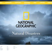 National Geographic - Natural Disaters (Concepto). Un proyecto de UX / UI, Diseño interactivo y Diseño Web de Alfonso Rodríguez - 08.10.2015