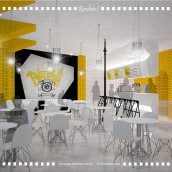 Revélate! Cafetería-librería. Un proyecto de Diseño, 3D y Diseño de interiores de Alexandra Martínez - 13.10.2015