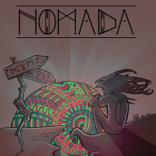Portada NÓMADA (demo). Traditional illustration, and Graphic Design project by Juls Benot - 09.30.2015