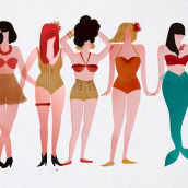 Misses. Un proyecto de Ilustración tradicional, Diseño de personajes, Moda y Diseño gráfico de Marina Stecca - 14.10.2015