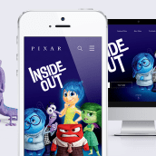 Pixar Redesign Concept. Design, UX / UI, Art Direction, and Web Design project by Elena de Pomar Moreno - 10.16.2015