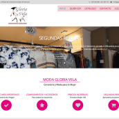 WEB Moda Gloria Vela. Un projet de Webdesign de Moisés Escolà Martínez - 17.10.2014
