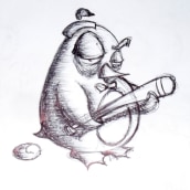 Ilustracion Pinguino. Un proyecto de Ilustración tradicional de JDaniel Pardo Molano - 25.10.2015