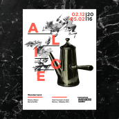 Cartel Alice. Design, Br, ing, Identit, Editorial Design, Graphic Design, Information Architecture, T, and pograph project by Maria Suarez-Inclan - 10.26.2015