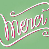 Merci. T, pograph, and Calligraph project by miriamgarcia___ - 11.07.2015