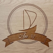 Sail boat Aju IV Logo. Een project van Grafisch ontwerp van Sandra González Luna - 21.06.2015