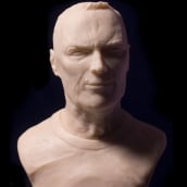 Busto miniatura 1/6 de Clint Eastwood. Character Design, Sculpture, To, and Design project by Manuel Barroso Parejo - 11.22.2015