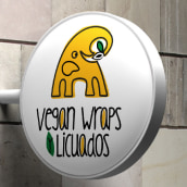 Logotipo para local Vegan Wraps y Licuados. Traditional illustration, and Graphic Design project by Marcos Genolet - 09.30.2015