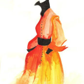 Ilustración moda. Traditional illustration project by Nerea Suárez - 12.01.2015