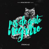 Pis de Gato Negro Beer. Projekt z dziedziny Br, ing i ident, fikacja wizualna i Projektowanie graficzne użytkownika Javi Sendra Guinea - 05.12.2015