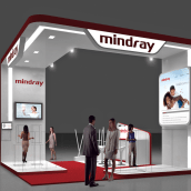 Diseño Stand Mindray (Esicm). Un proyecto de 3D, Arquitectura, Br, ing e Identidad y Arquitectura interior de Quique Cestrilli - 03.01.2015