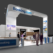 Diseño Stand Booking (Fitur 2015). 3D, Architecture, Br, ing, Identit, Events & Interior Architecture project by Quique Cestrilli - 01.04.2015