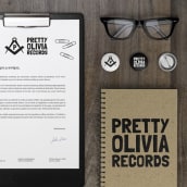 Pretty Olivia Records. Graphic Design project by Ana Pérez Sempere - 12.10.2015