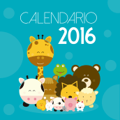 Ilustrando el tiempo: Calendario 2016. Design e Ilustração tradicional projeto de Francy Sánchez - 05.01.2016