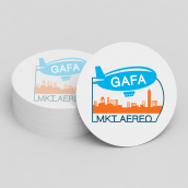 Diseño de Logotipo Gafa Mkt Aereo. Design project by Julieta Almaraz - 01.07.2016