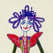 las princeses . Un proyecto de Ilustración tradicional y Moda de Maryana - 14.01.2016