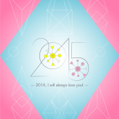 New project HAPPY 2015! (2014, I will always love you!) . Un proyecto de Diseño gráfico de Filipa Ribeiro - 25.12.2015