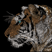 Animal Instinct. Ilustração tradicional projeto de Rocío Cassini - 25.01.2016