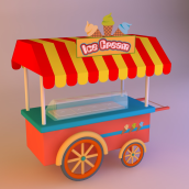 Ice Cream . Traditional illustration, 3D, and Graphic Design project by Carlos Rodriguez Smith - 02.03.2016