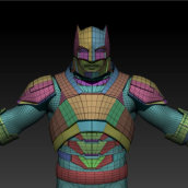 Batman Armored. 3D projeto de Jonathan Vargas - 07.02.2016