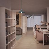 Imagen 3D- render. Un proyecto de Diseño, 3D, Arquitectura, Diseño, creación de muebles					, Arquitectura interior y Diseño de interiores de Alessia Mancini - 08.02.2016