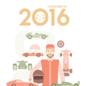 Calendario  2016 . Un proyecto de Diseño, Ilustración tradicional y Diseño gráfico de r b - 24.02.2016