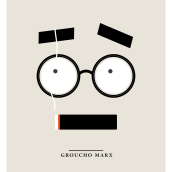 Groucho. Traditional illustration, and Graphic Design project by Sr Bermudez - 02.24.2016