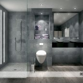 Bathroom Design. 3D, Arquitetura, e Arquitetura de interiores projeto de 3D Rendering Design - 27.02.2016