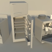 Props - Electrodomésticos. Een project van 3D van Carla González García - 03.05.2015