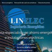 Landing page  LINELEC: Empresa especialista en ahorro energético  e instalaciones eléctricas. Publicidade, e Desenvolvimento Web projeto de Publicis Proximedia - 13.03.2016