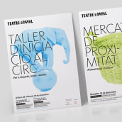 Carteles Teatre del Raval. Un proyecto de Dirección de arte, Diseño editorial y Diseño gráfico de Baptiste Pons - 03.04.2016