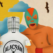 Alacrán Mezcal. Traditional illustration, Art Direction, Br, ing, Identit, Editorial Design, and Graphic Design project by Marteen Bedölla - 04.04.2016