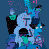 Voltio Magazine #1. Traditional illustration project by Ana Galvañ - 04.06.2016