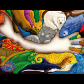 Ilustración de portada para Libro Zoobrother. Projekt z dziedziny Trad, c, jna ilustracja i Projektowanie graficzne użytkownika Hugo Herrera Trejo - 12.04.2016