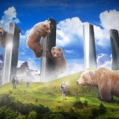 Ya hace tiempo que los osos no escalan madroños.. Un proyecto de Diseño, Fotografía, Diseño gráfico, Post-producción fotográfica		 y Collage de José Luis Valero Alcalá - 22.04.2016