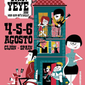 Video promocional para la XXI edición del Euro Yeyé.. Motion Graphics, e Animação projeto de Laura Velasco Mora - 02.06.2016