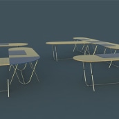 mesa de oficina MÓDULOS. Un proyecto de Diseño, Diseño, creación de muebles					 y Diseño de producto de emilio_marin - 19.06.2016