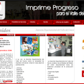 Web imprenta departamental del valle. Desenvolvimento Web projeto de Robin Valencia - 03.07.2016