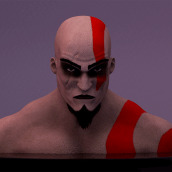 Kratos - God of War. 3D projeto de Joseito Lobato - 14.07.2016