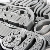 Lettering & impresión 3D. Ilustração, 3D, Design gráfico, e Tipografia projeto de Francisco Raja - 31.12.2014