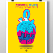 Boceto cartel Fiestas de Toledo 2016. Un proyecto de Diseño gráfico de javivi25 - 03.07.2016