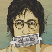  John Lennon . Ilustração tradicional, e Design editorial projeto de ENANO EH - 07.01.2014