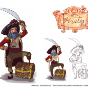 Porfolio. Traditional illustration, Character Design, Game Design, Set Design, and Comic project by Rafael González - 08.25.2016