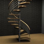 Escaleras de caracol. 3D, and Architecture project by Susana Costoya - 09.11.2015