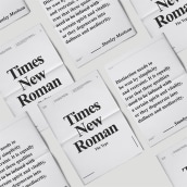 Times New Roman | Specimen. Editorial Design, Graphic Design, T, and pograph project by Dario Trapasso - 09.15.2016